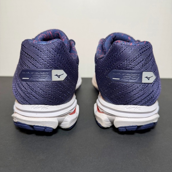 MIZUNO Shoes Womens Size 9.5 Wave Rider 23 Red & Blue Athletic Sneakers - Picture 4 of 11